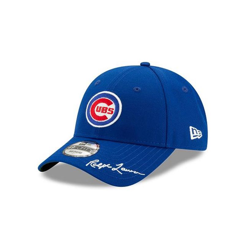 MLB Chicago Cubs X Ralph Lauren 49Forty Fitted (WTM1386) - Blue New Era Caps